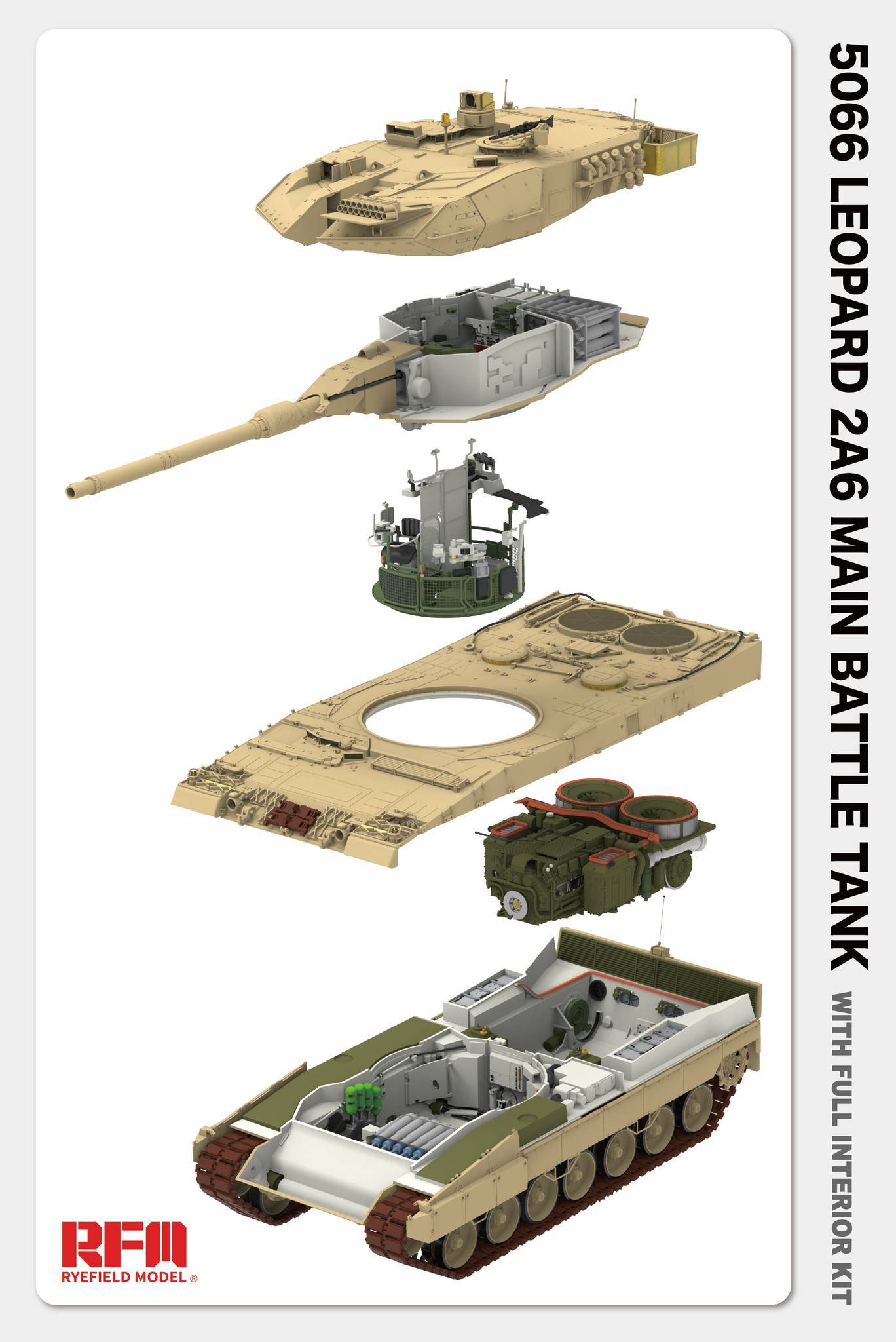 Leopard 2A6 Main Battle Tank with Full Interior – Image 3