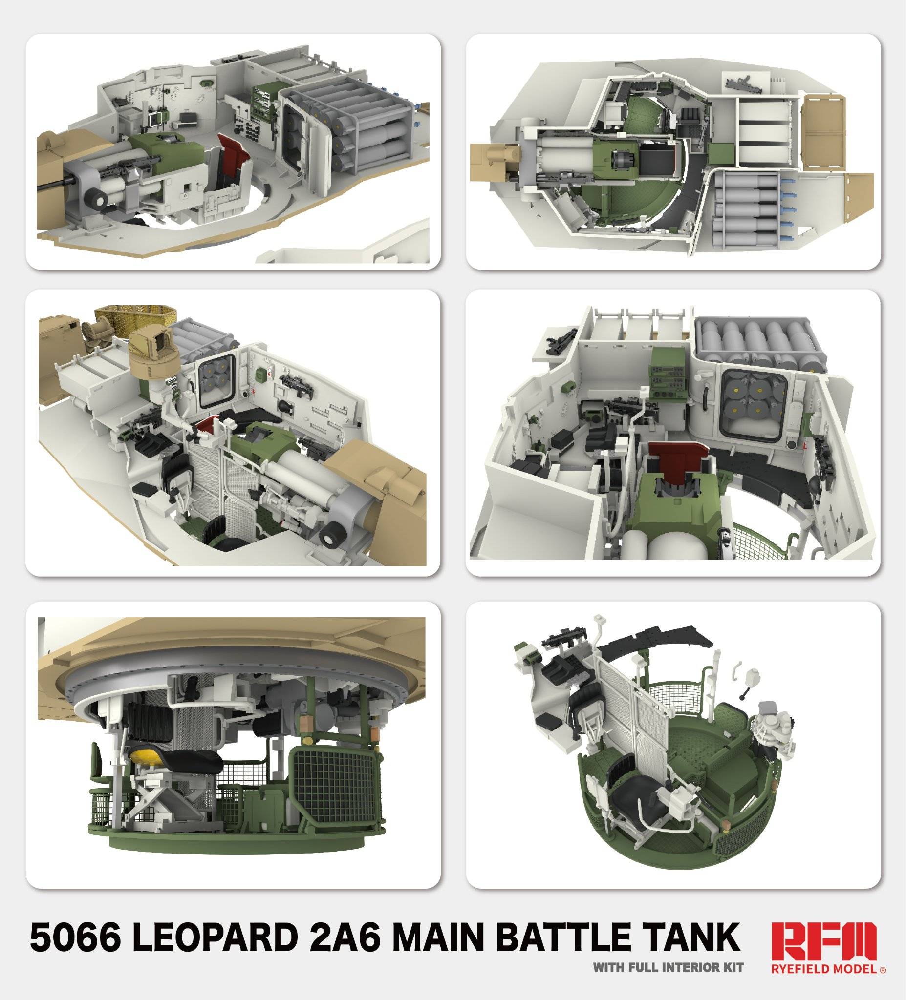 Leopard 2A6 Main Battle Tank with Full Interior – Image 5