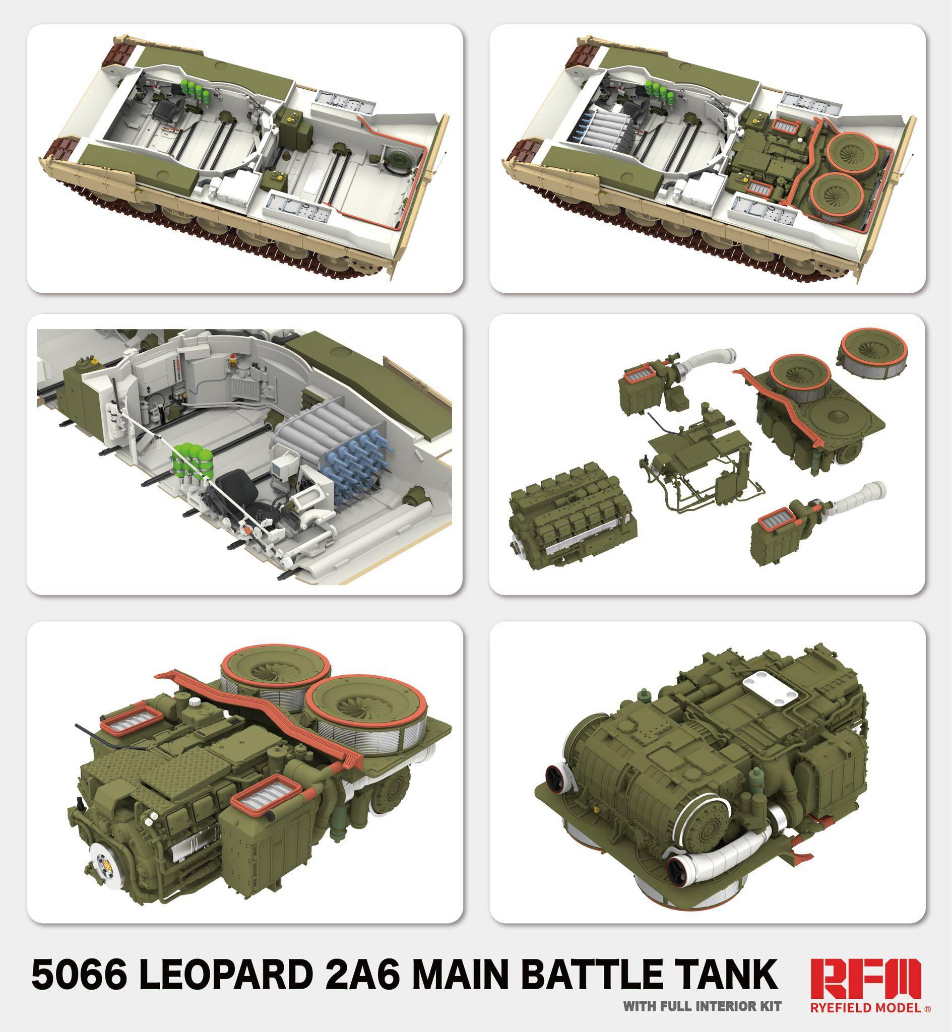 Leopard 2A6 Main Battle Tank with Full Interior – Image 6