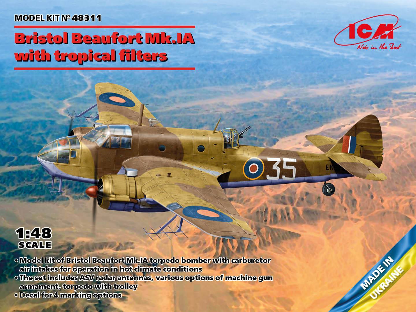 Bristol Beaufort Mk.IA with tropical filter