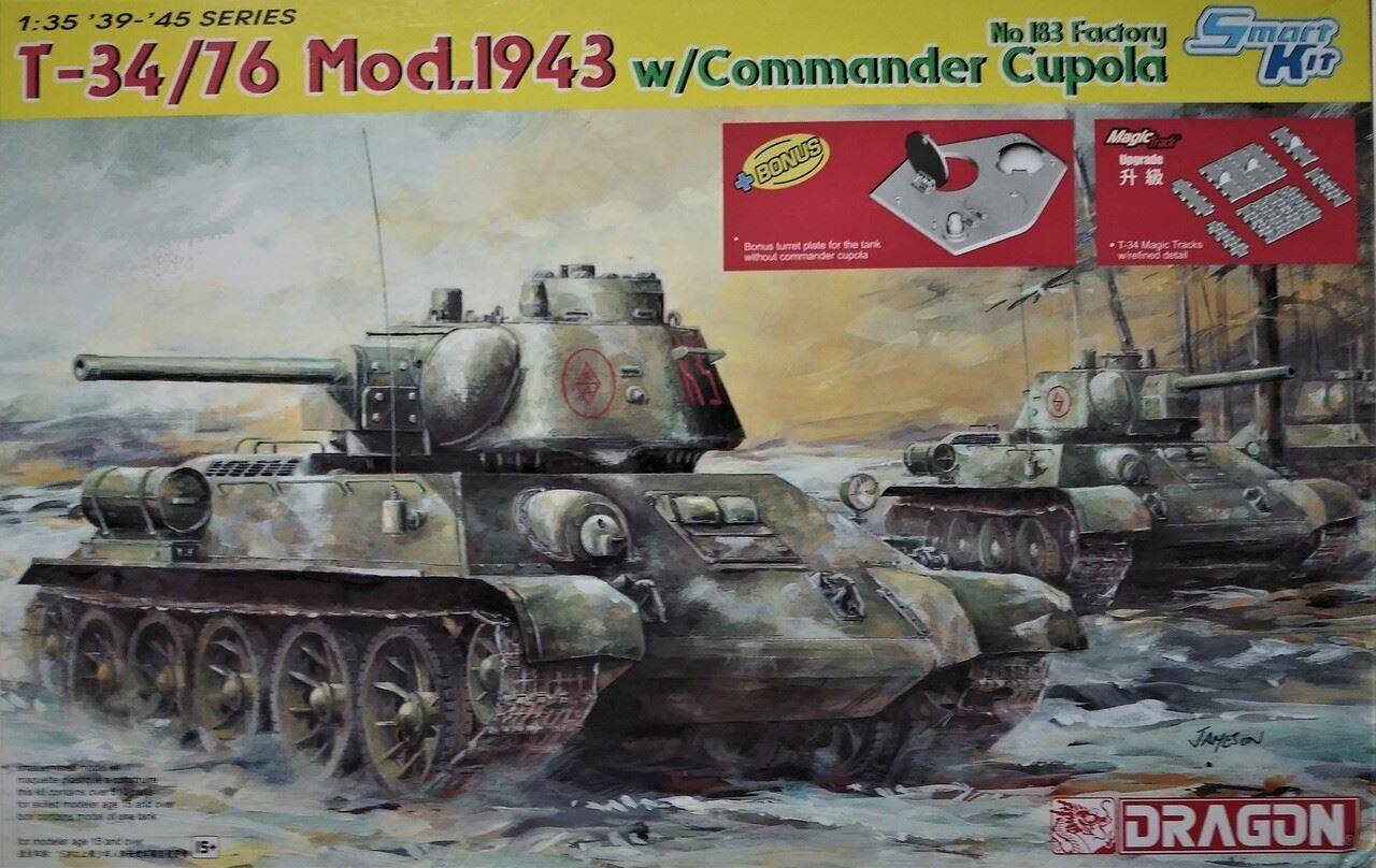T-34/76 Mod.1943 w/Commander Cupola No.183 Factory