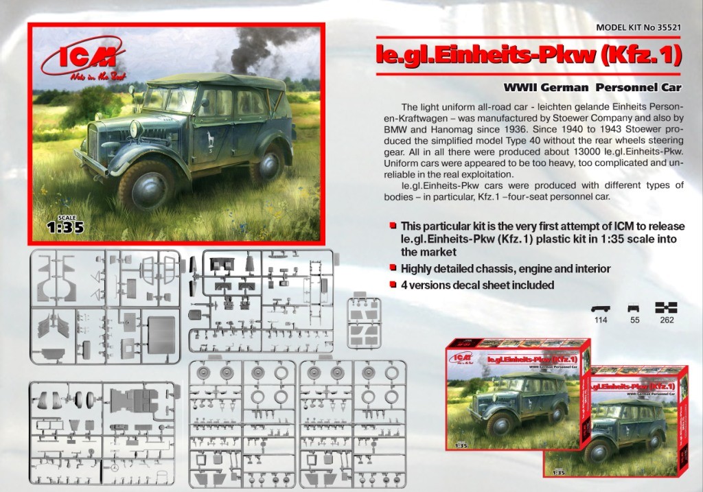 le.gl.Einheits-Pkw (Kfz.1) - WWII German Personnel Car – Image 2