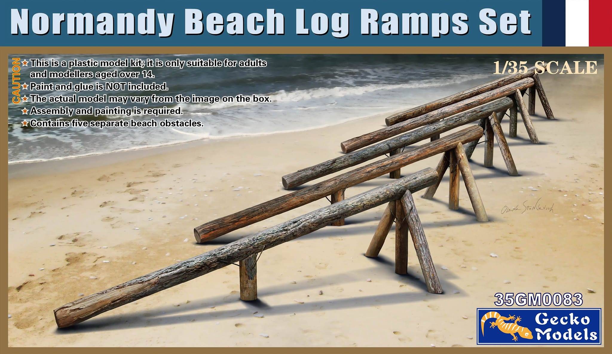 Normandy Beach Log Ramps Set