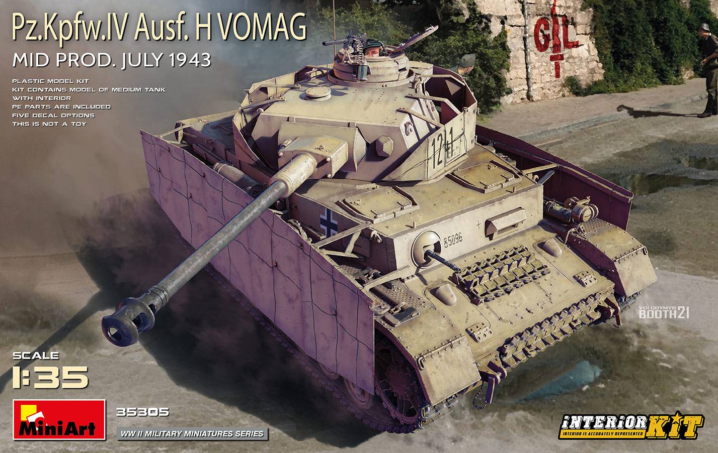 Pz.Kpfw.IV Ausf. H Vomag. MID PROD. JULY 1943. INTERIOR KIT