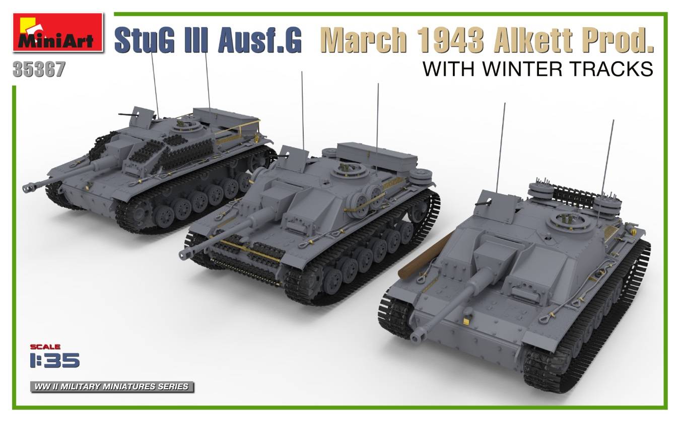 StuG III Ausf. G March 1943 Alkett Prod. WITH WINTER TRACKS. INTERIOR KIT – Image 3