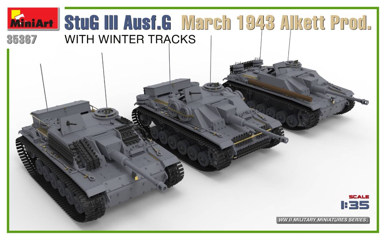 StuG III Ausf. G March 1943 Alkett Prod. WITH WINTER TRACKS. INTERIOR KIT – Image 4