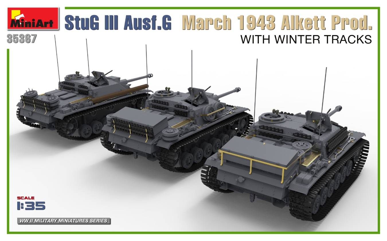 StuG III Ausf. G March 1943 Alkett Prod. WITH WINTER TRACKS. INTERIOR KIT – Image 5