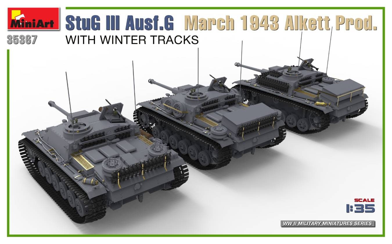StuG III Ausf. G March 1943 Alkett Prod. WITH WINTER TRACKS. INTERIOR KIT – Image 6