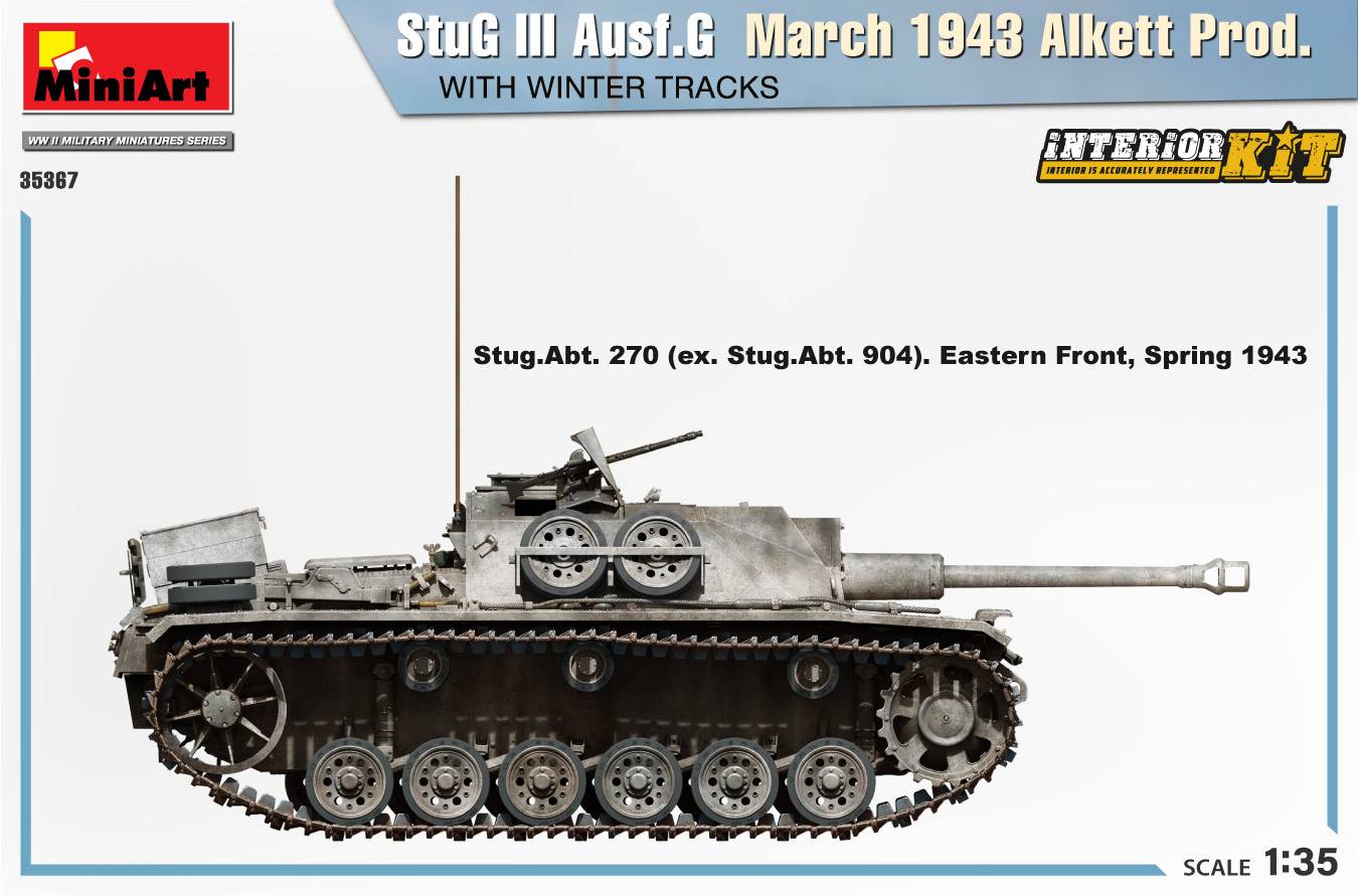 StuG III Ausf. G March 1943 Alkett Prod. WITH WINTER TRACKS. INTERIOR KIT – Image 7