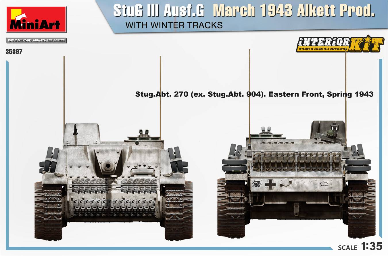 StuG III Ausf. G March 1943 Alkett Prod. WITH WINTER TRACKS. INTERIOR KIT – Image 8
