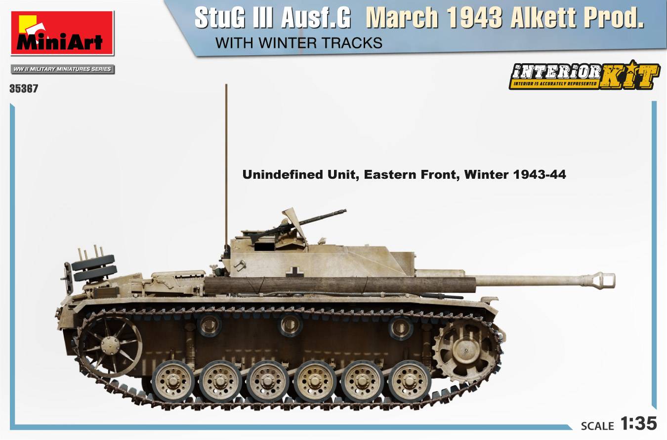 StuG III Ausf. G March 1943 Alkett Prod. WITH WINTER TRACKS. INTERIOR KIT – Image 9
