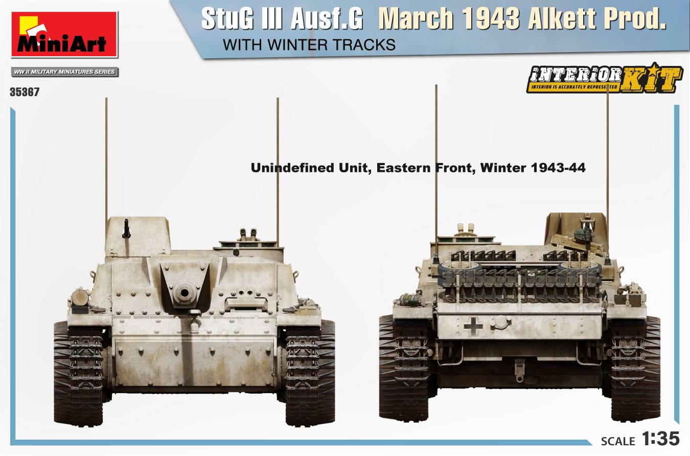 StuG III Ausf. G March 1943 Alkett Prod. WITH WINTER TRACKS. INTERIOR KIT – Image 10