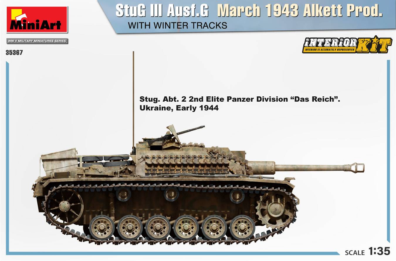 StuG III Ausf. G March 1943 Alkett Prod. WITH WINTER TRACKS. INTERIOR KIT – Image 11