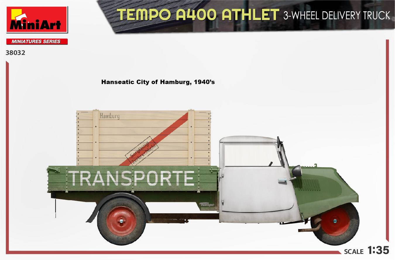 TEMPO A400 ATHLET 3-WHEEL DELIVERY TRUCK – Image 12