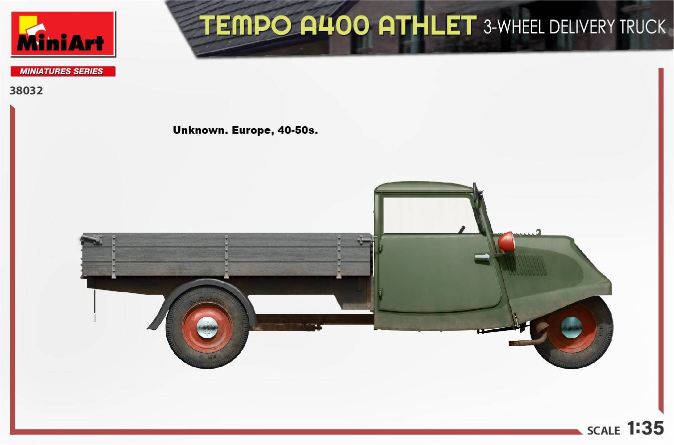 TEMPO A400 ATHLET 3-WHEEL DELIVERY TRUCK – Image 14