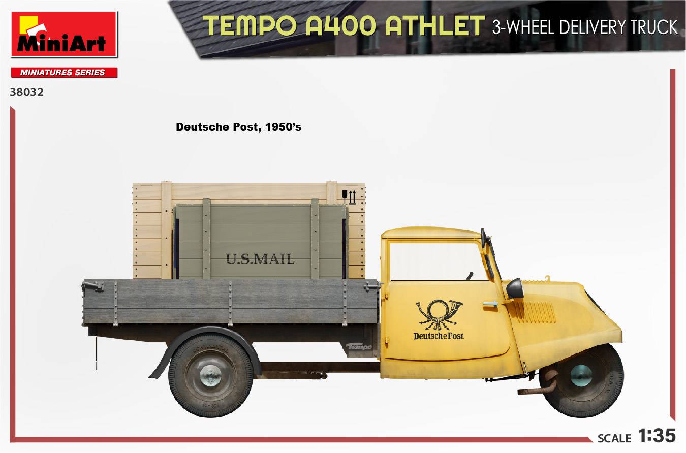 TEMPO A400 ATHLET 3-WHEEL DELIVERY TRUCK – Image 16