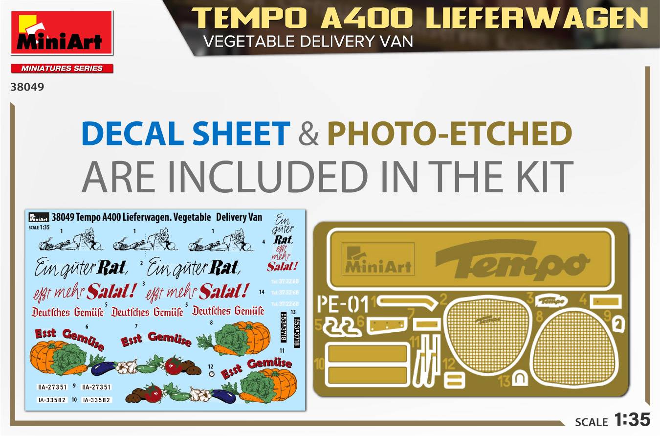 TEMPO A400 LIEFERWAGEN. VEGETABLE DELIVERY VAN – Image 3