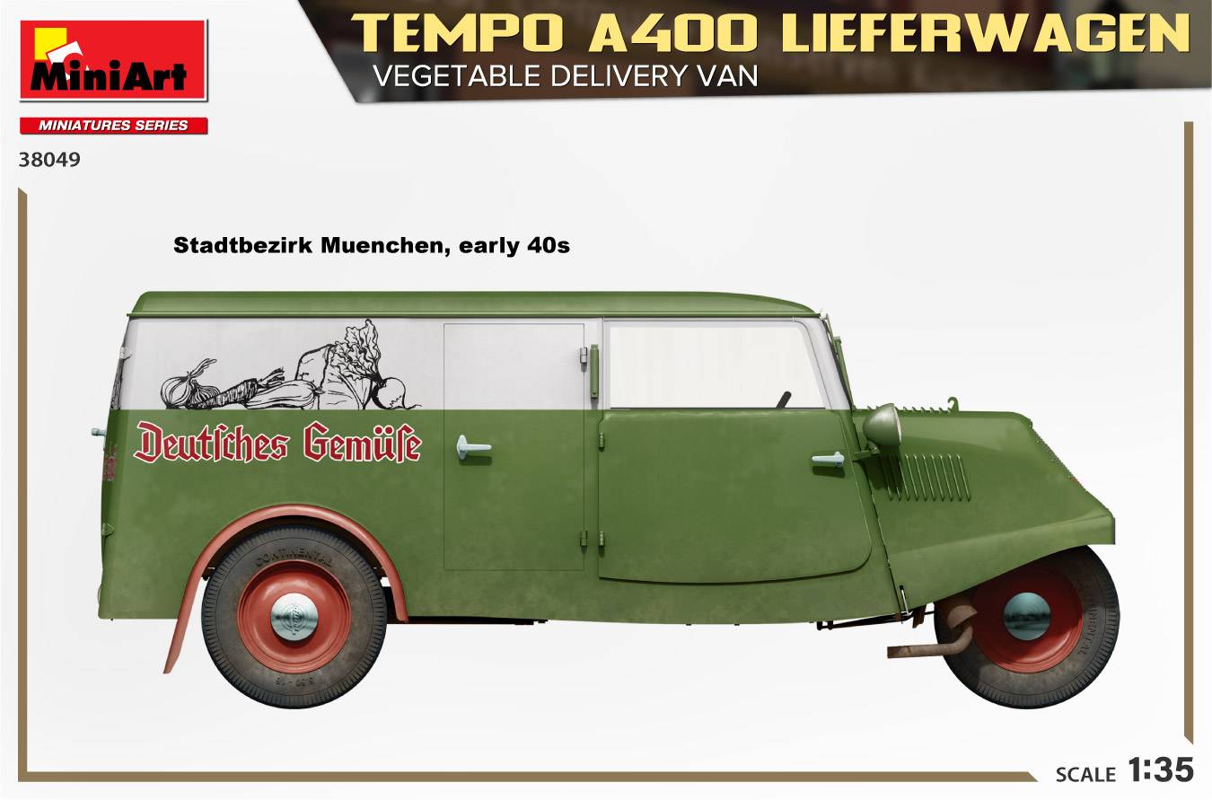 TEMPO A400 LIEFERWAGEN. VEGETABLE DELIVERY VAN – Image 4