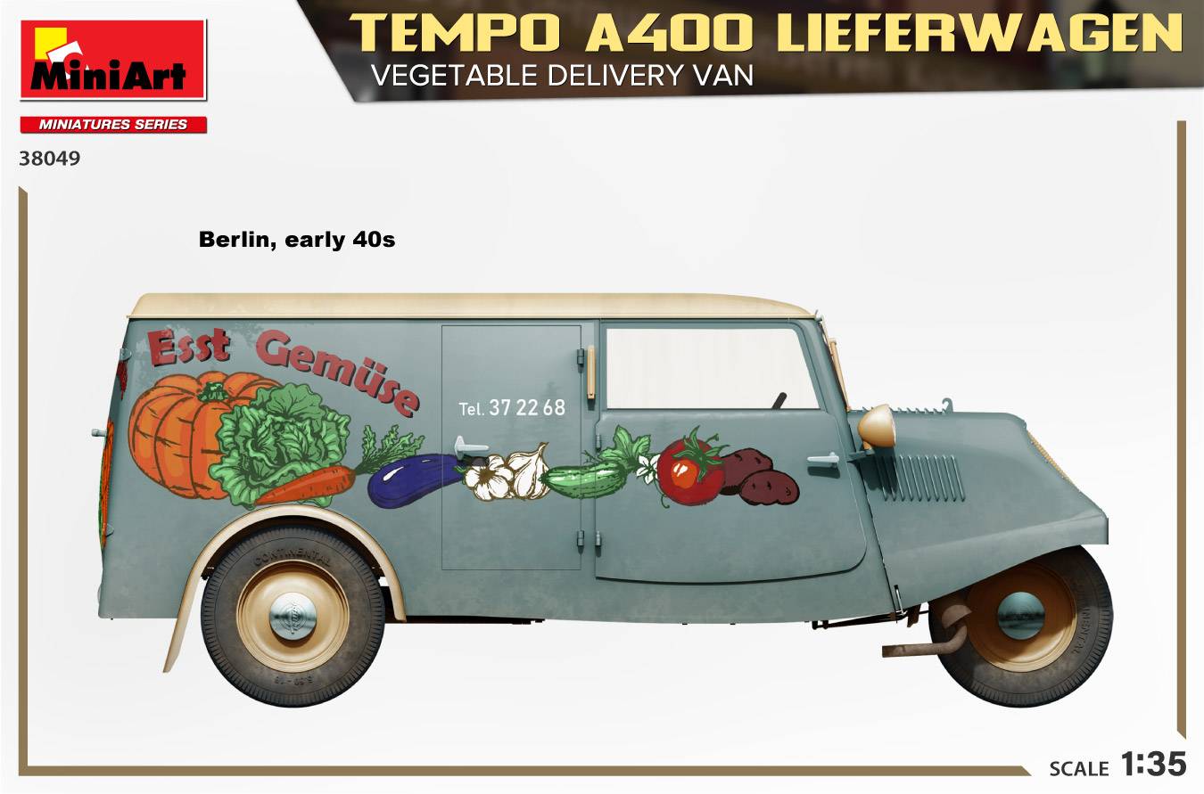 TEMPO A400 LIEFERWAGEN. VEGETABLE DELIVERY VAN – Image 5