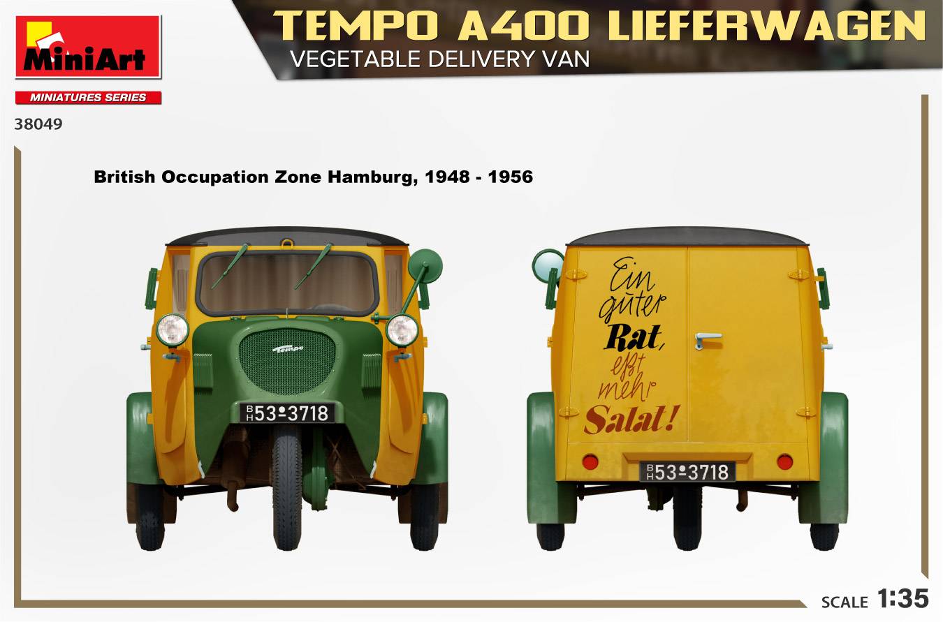 TEMPO A400 LIEFERWAGEN. VEGETABLE DELIVERY VAN – Image 6