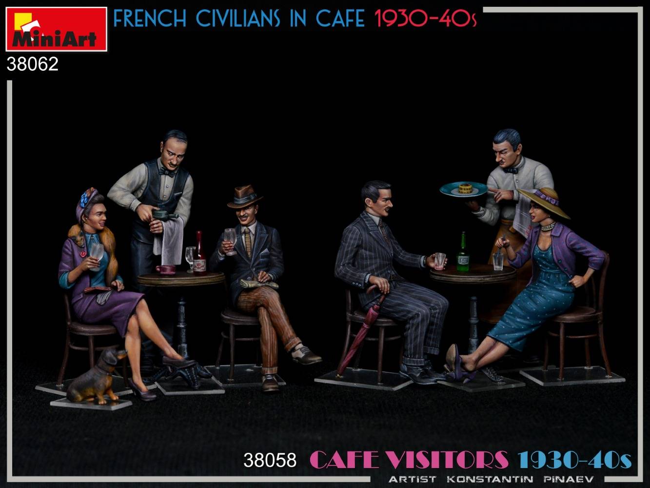FRENCH CIVILIANS IN CAFE 1930-40S – Image 2