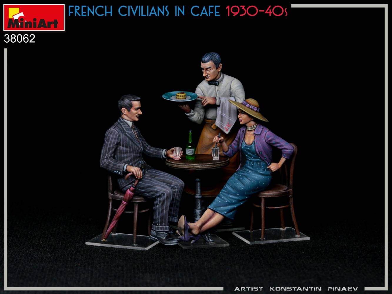 FRENCH CIVILIANS IN CAFE 1930-40S – Image 3