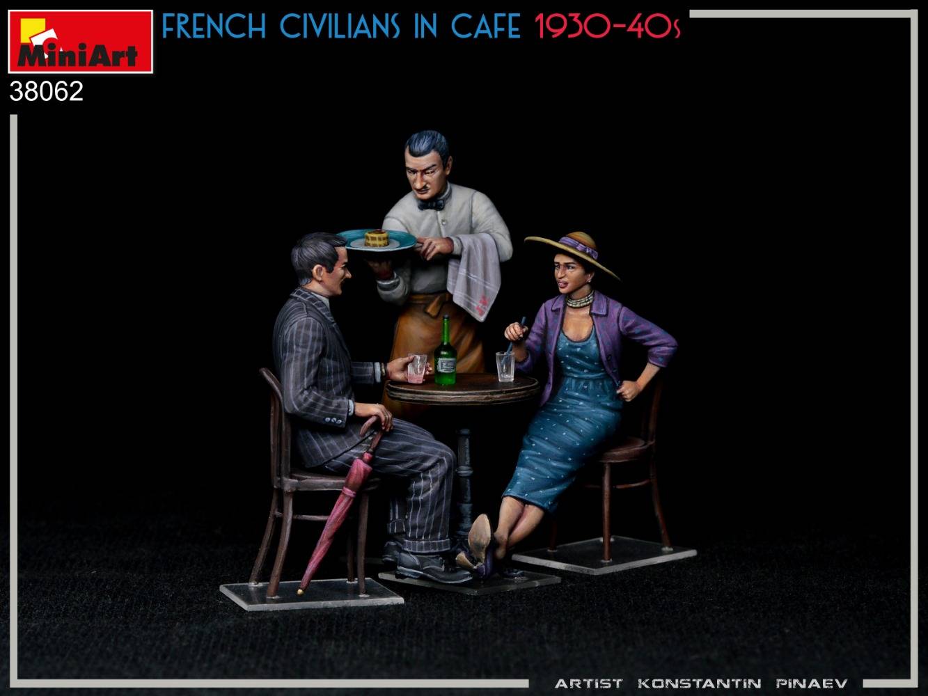 FRENCH CIVILIANS IN CAFE 1930-40S – Image 4