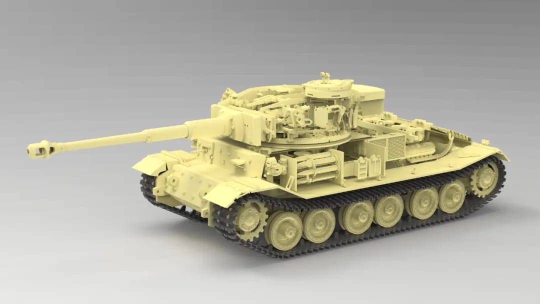 Sd.kfz.181 Panzerkampfwagen VI(P) w/Zimmerit Tiger P (003) (full interior kit) – Image 7