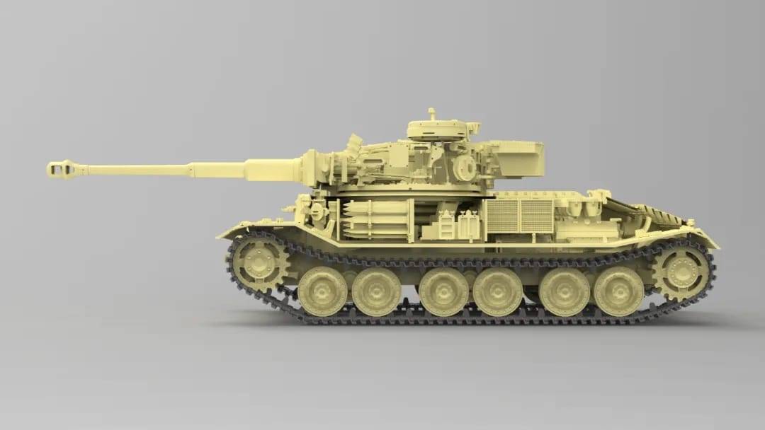 Sd.kfz.181 Panzerkampfwagen VI(P) w/Zimmerit Tiger P (003) (full interior kit) – Image 8