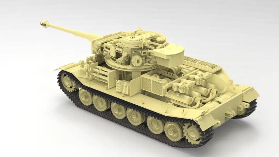 Sd.kfz.181 Panzerkampfwagen VI(P) w/Zimmerit Tiger P (003) (full interior kit) – Image 9