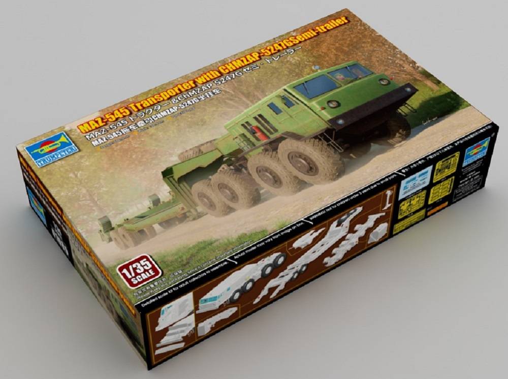 MAZ-545 Transporter with CHMZAP-5247G Semi-trailer