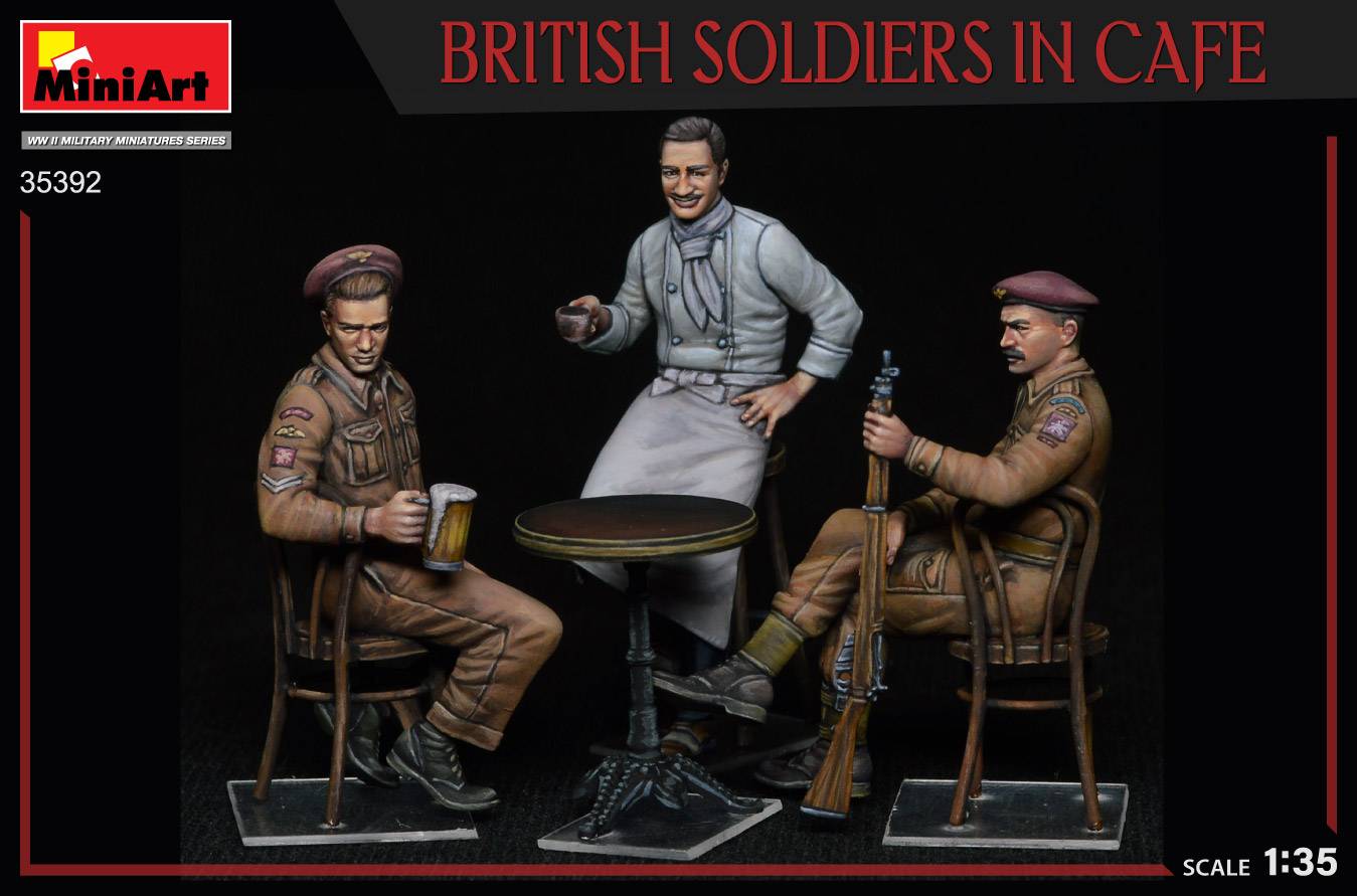 BRITISH SOLDIERS IN CAFE – Image 3