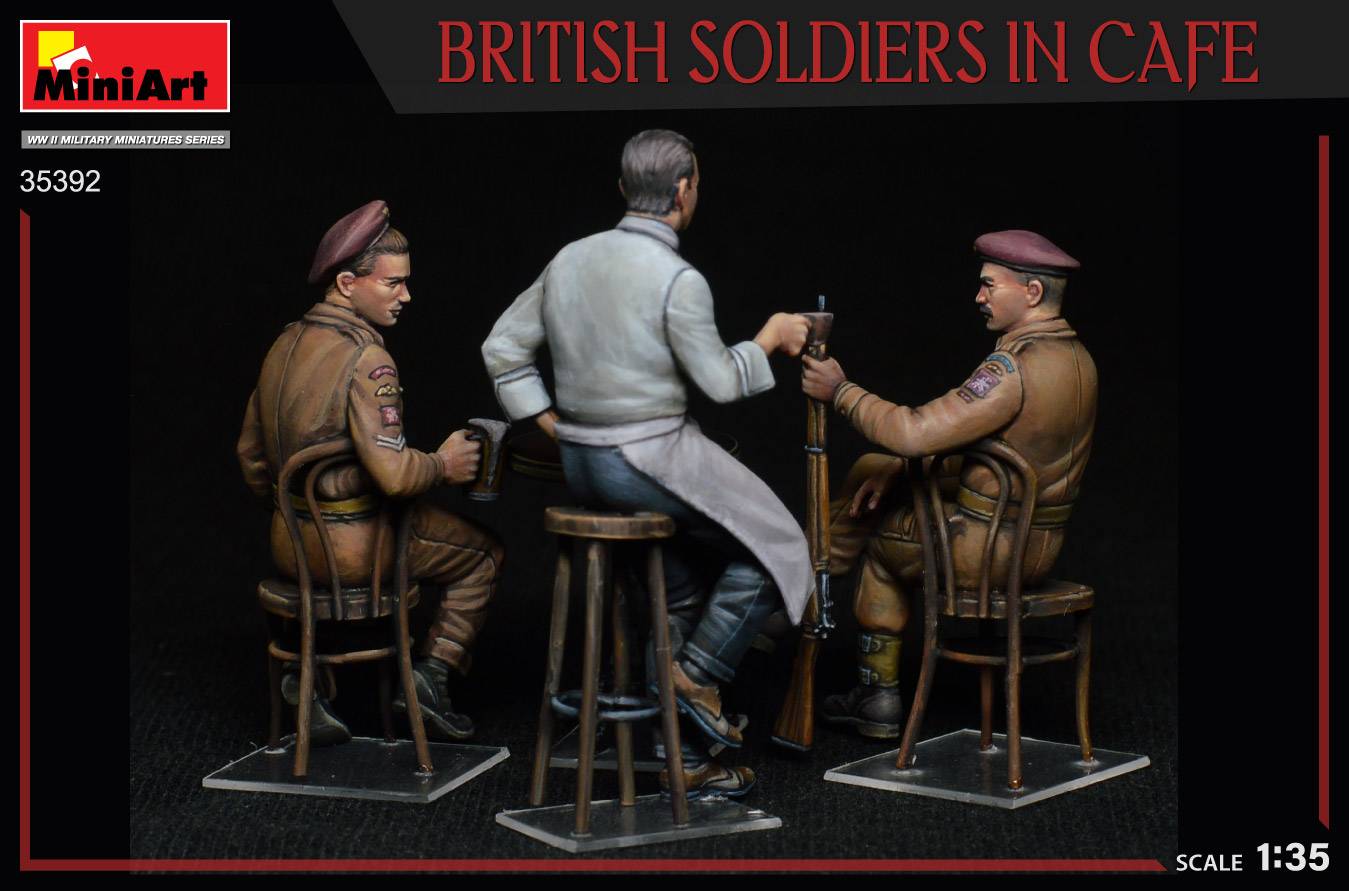 BRITISH SOLDIERS IN CAFE – Image 4