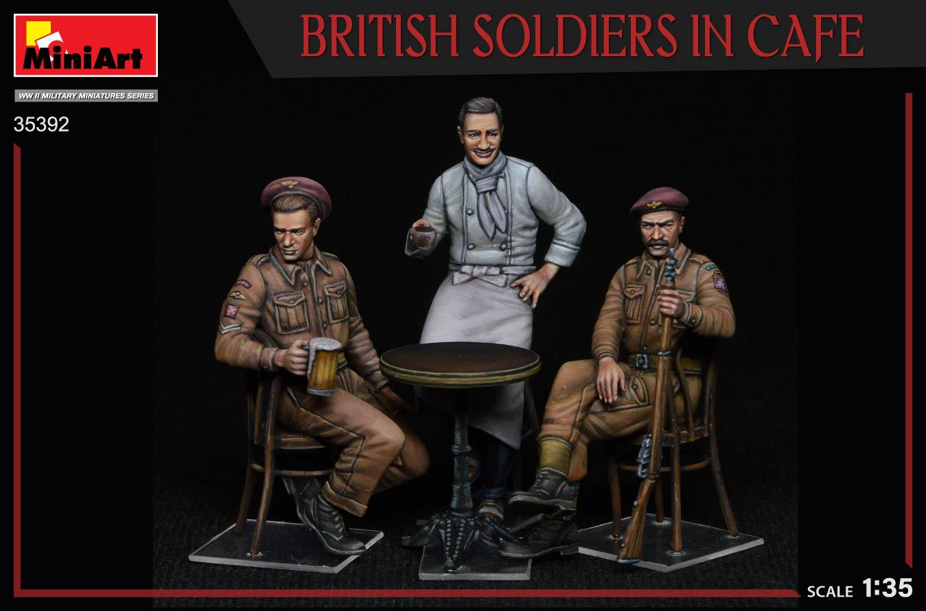 BRITISH SOLDIERS IN CAFE – Image 5