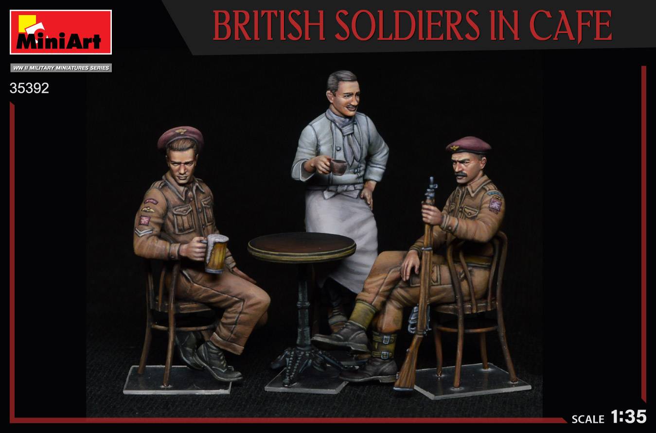 BRITISH SOLDIERS IN CAFE – Image 6