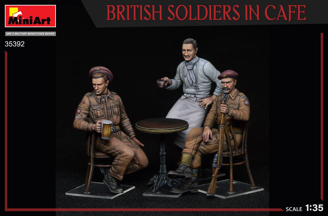 BRITISH SOLDIERS IN CAFE – Image 7