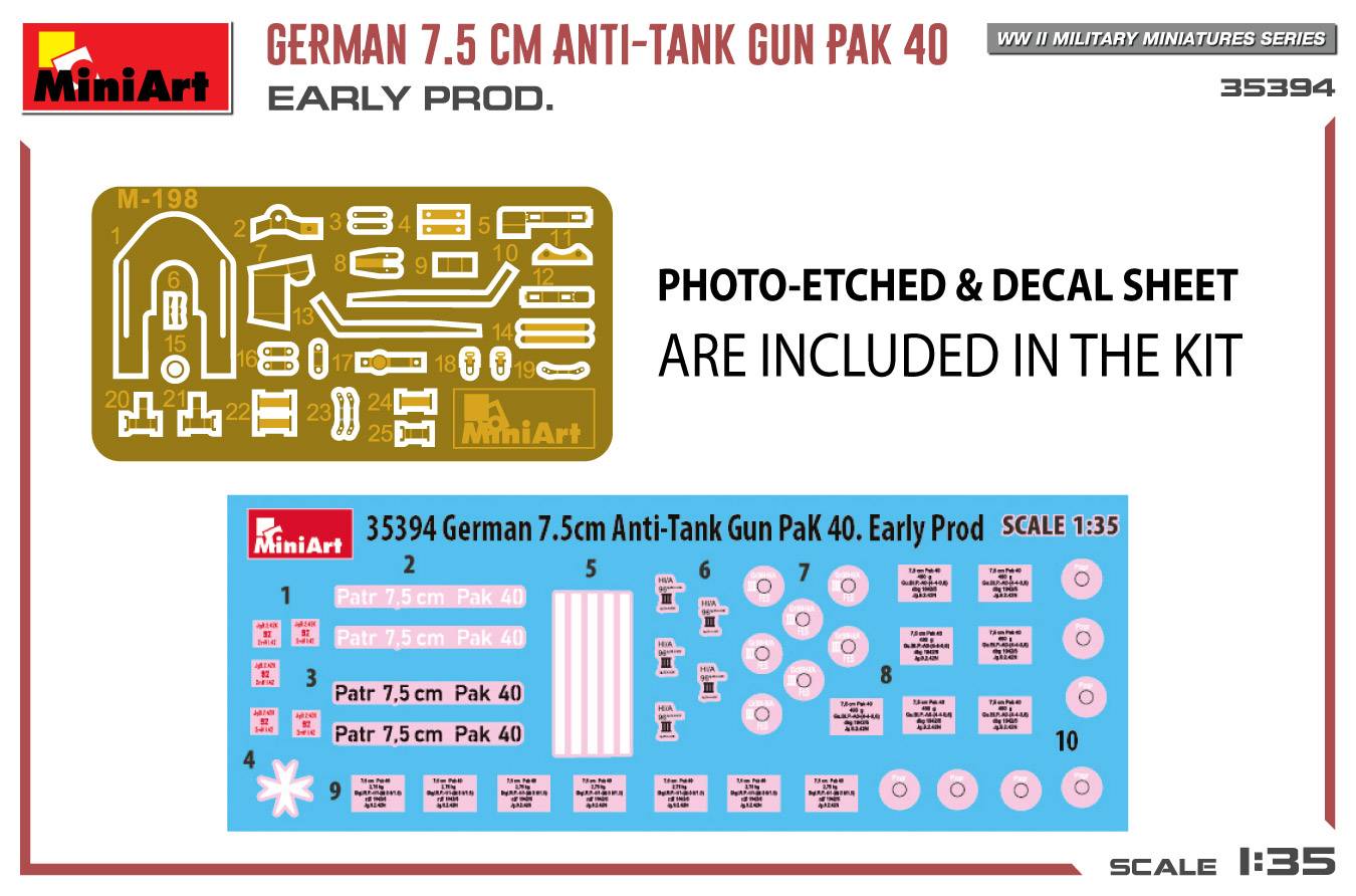 GERMAN 7.5CM ANTI-TANK GUN PAK 40 EARLY PROD – Image 2