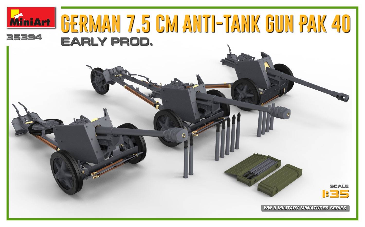 GERMAN 7.5CM ANTI-TANK GUN PAK 40 EARLY PROD – Image 4