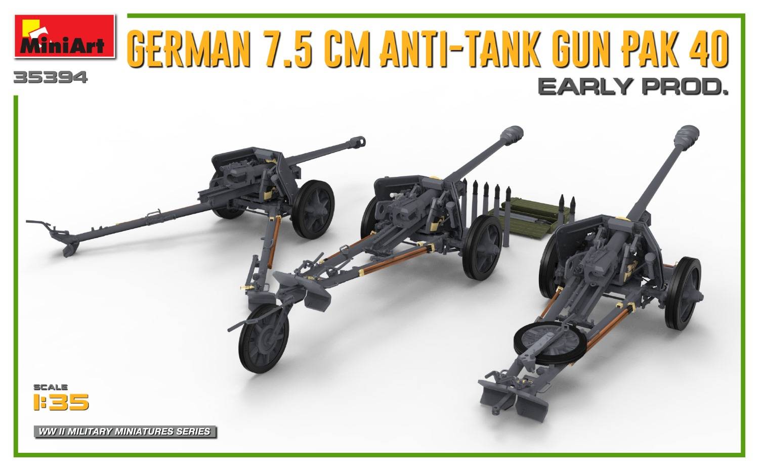 GERMAN 7.5CM ANTI-TANK GUN PAK 40 EARLY PROD – Image 5
