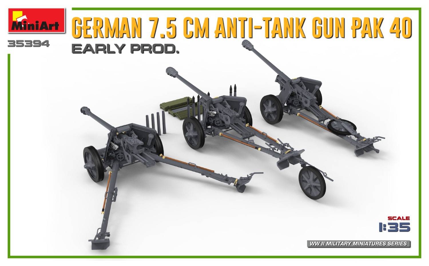 GERMAN 7.5CM ANTI-TANK GUN PAK 40 EARLY PROD – Image 6
