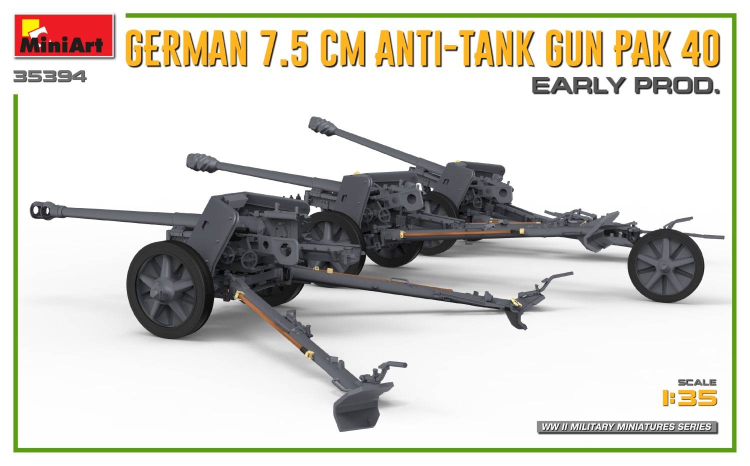 GERMAN 7.5CM ANTI-TANK GUN PAK 40 EARLY PROD – Image 7