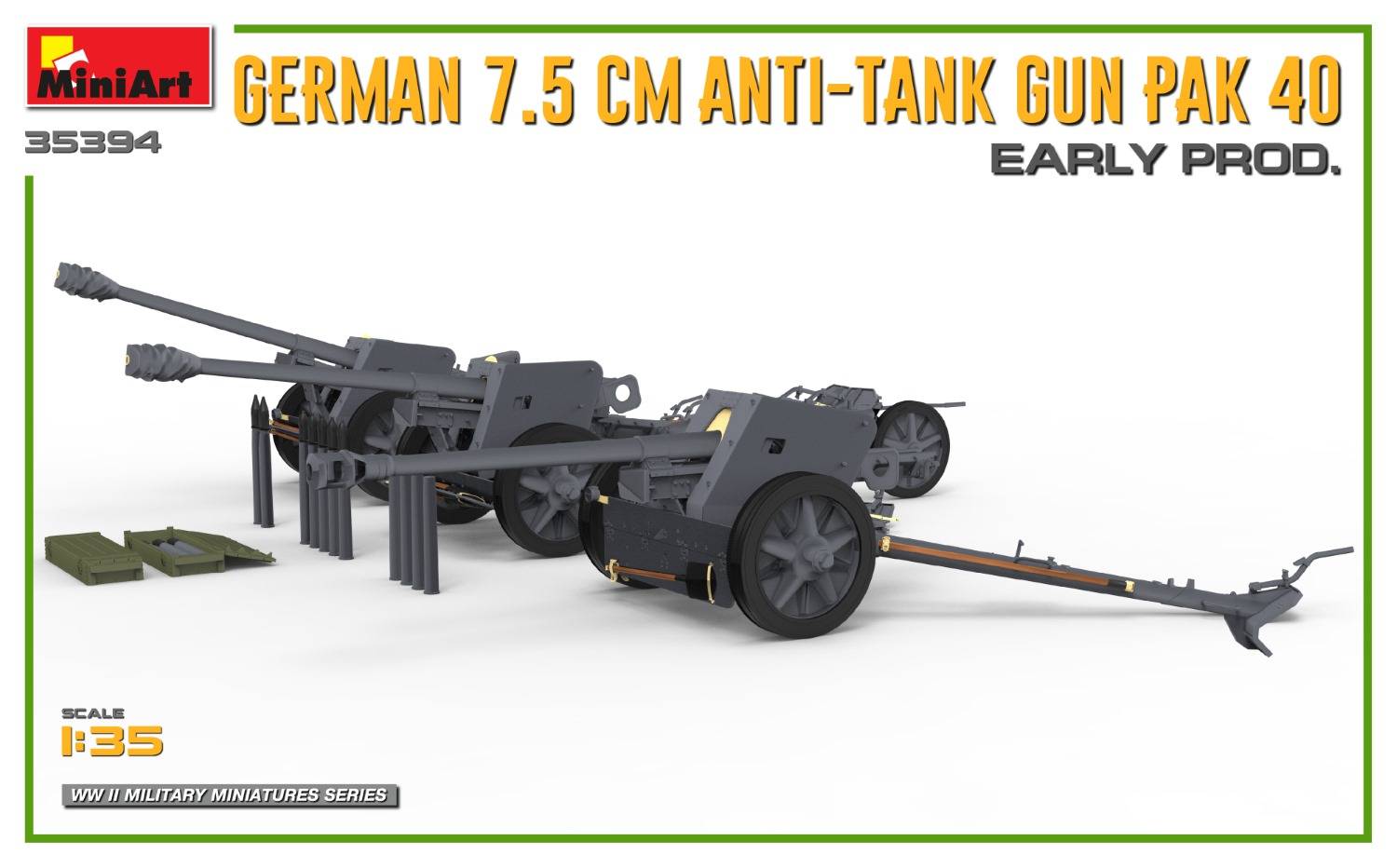 GERMAN 7.5CM ANTI-TANK GUN PAK 40 EARLY PROD – Image 8