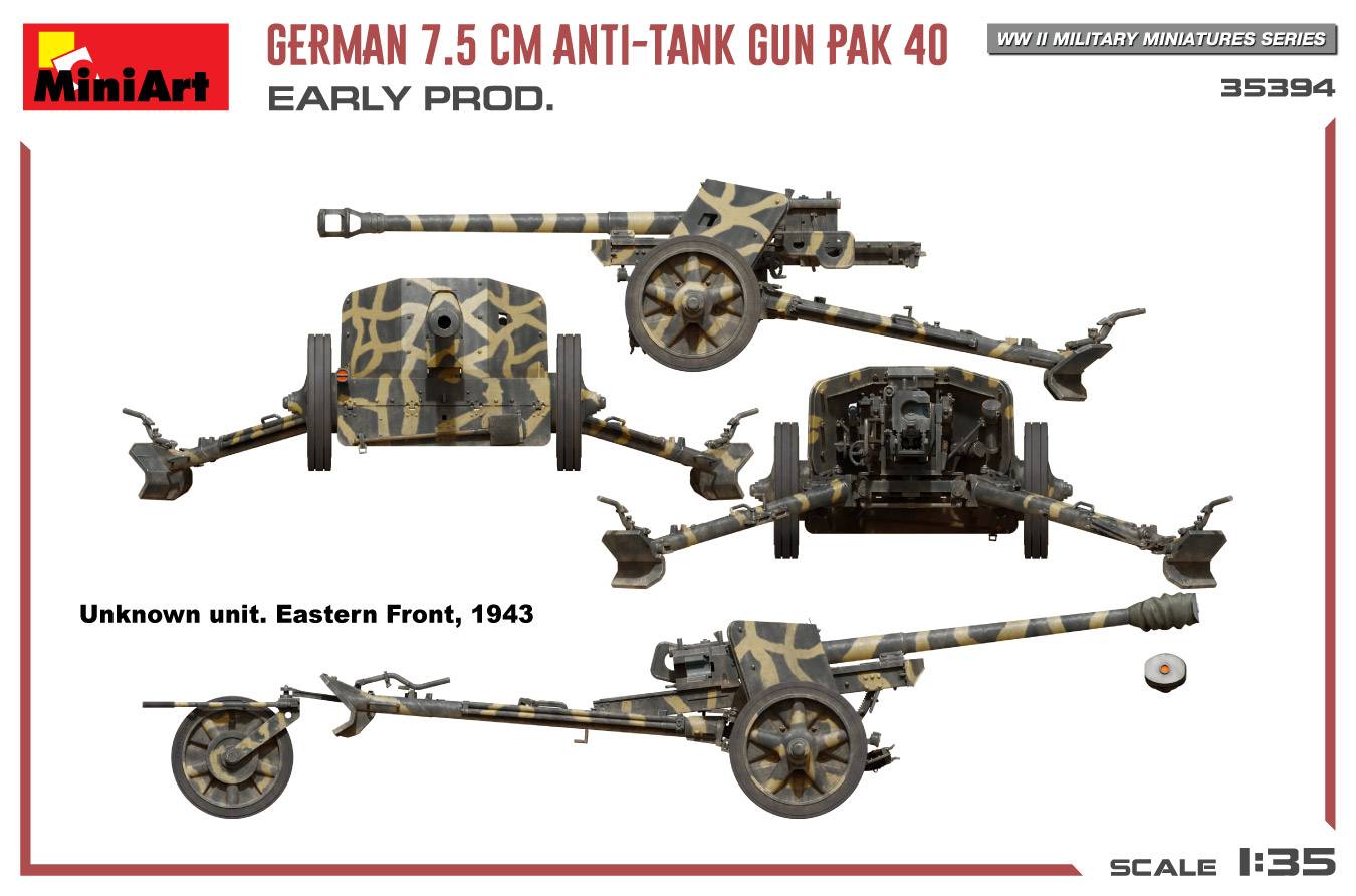 GERMAN 7.5CM ANTI-TANK GUN PAK 40 EARLY PROD – Image 14