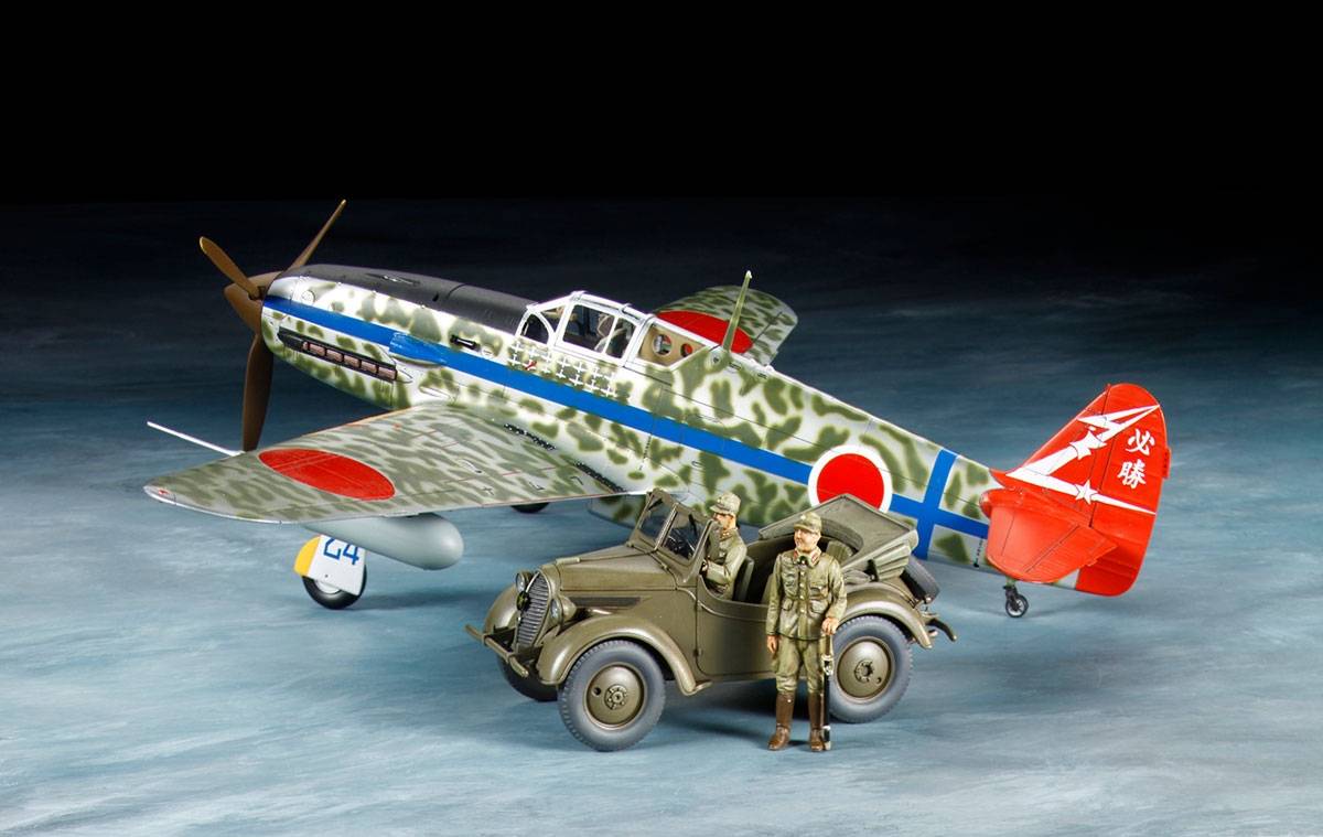 Kawasaki Ki-61-Id Hien (Tony) & 4x4 Light Vehicle Korugane Set – Image 2