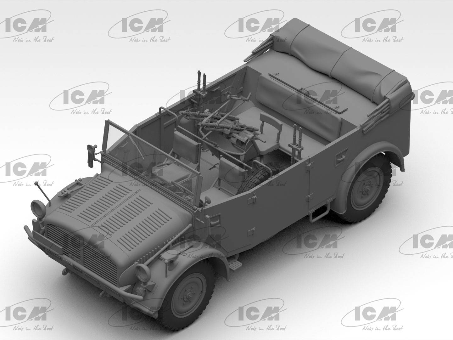 s.E.Pkw Kfz.70 with Zwillingssockel 36 WWII German military vehicle – Image 12