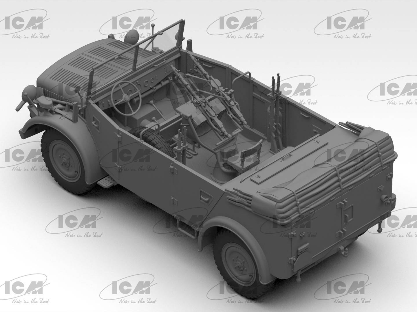 s.E.Pkw Kfz.70 with Zwillingssockel 36 WWII German military vehicle – Image 14