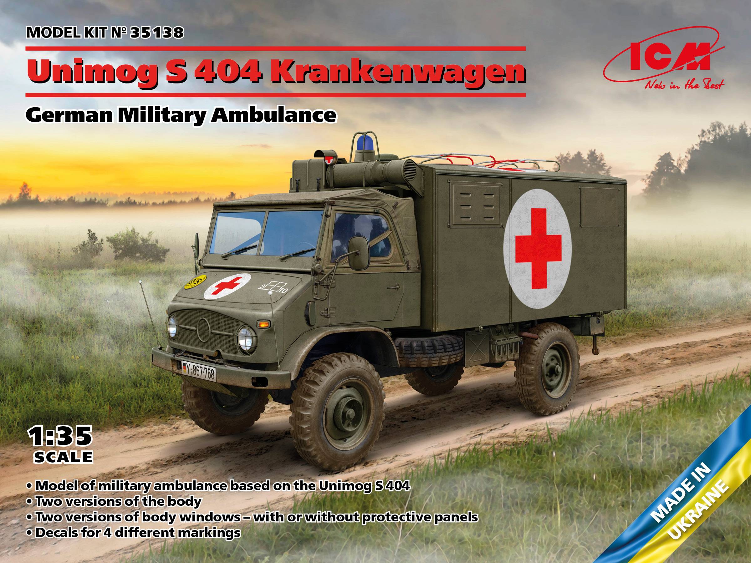 Unimog S 404 Krankenwagen German Military Ambulance