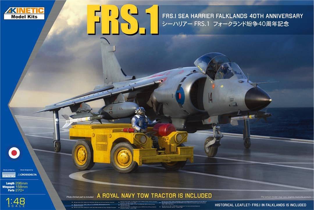 FRS.1 Sea Harrier Falklands 40th Anniversary (includes Royal Navy Tow Tractor)