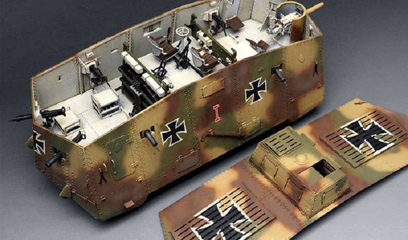 German A7V Tank (Krupp) & Engine – Image 4