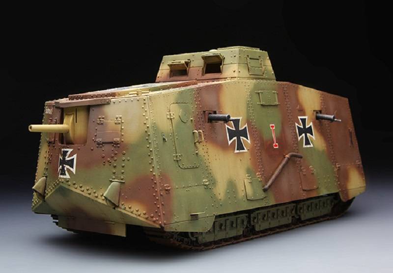 German A7V Tank (Krupp) & Engine – Image 7